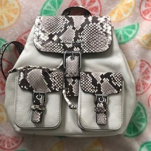 Snake skin Michael kors purse/back pack